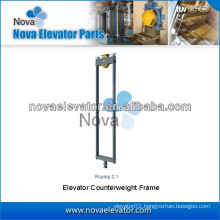 Roping 2:1 Elevator Counterweight Frame, Lift Counterweight Frame